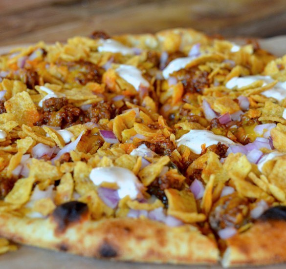 Chili Cheese Frito Pizza