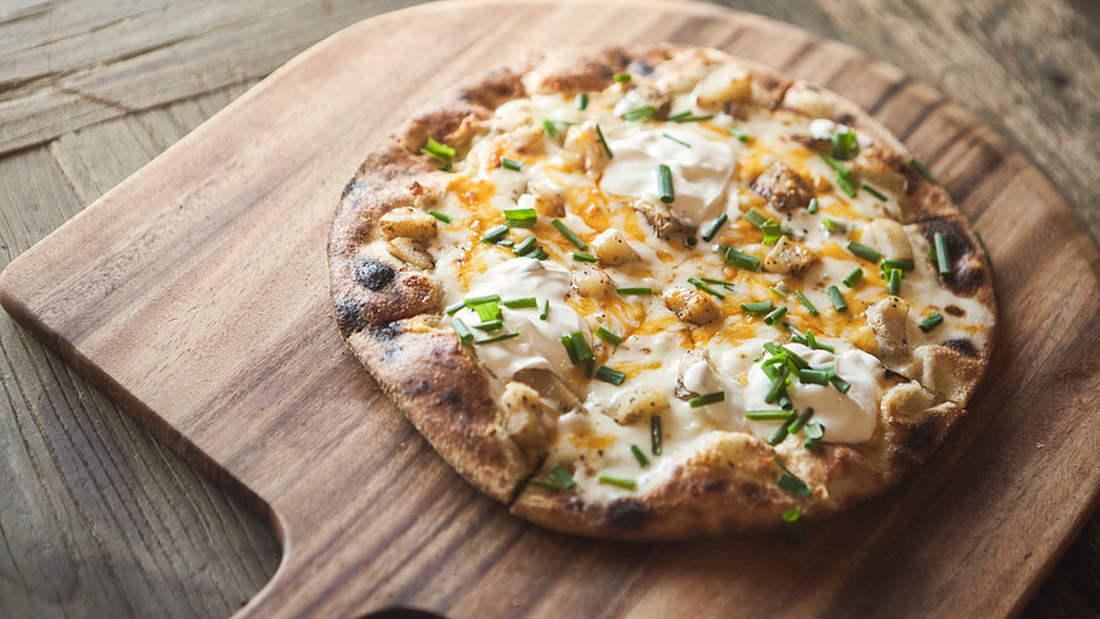 Cheddar Baked Potato Pizza